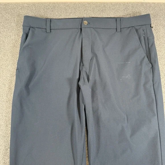 Lululemon Commission Pant Mens 38x33 Navy Slim‎ Stretch Performance Warpstreme - Picture 3 of 16